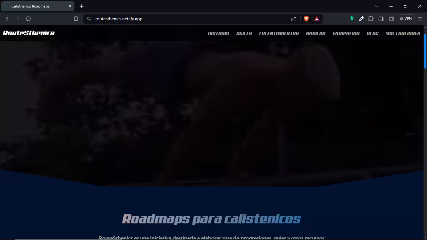 Pagina de Routesthenics